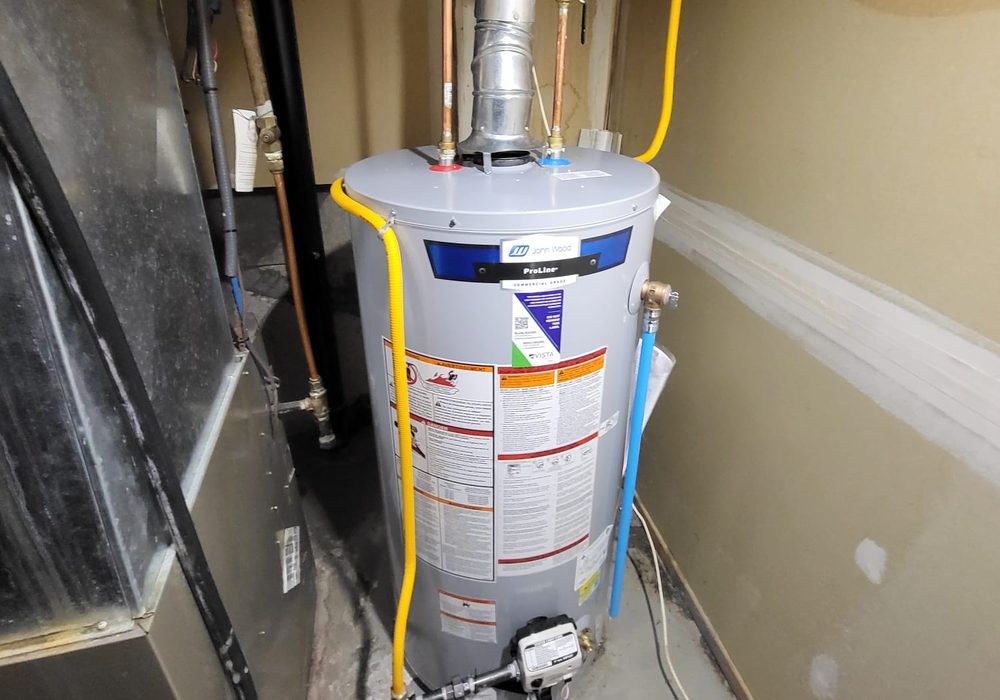 Water heater installed by Mr. Rental Tank